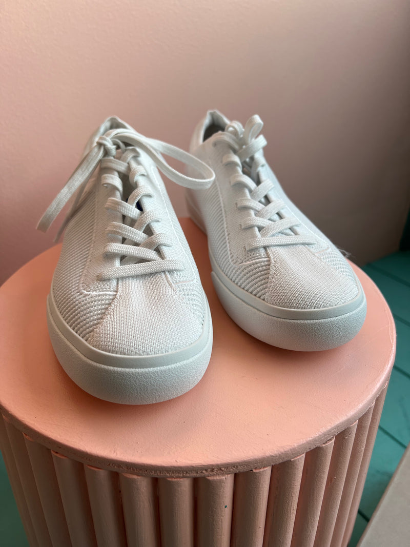 ROTHY’S Bright White The Lace Up Sneaker New in Box 8