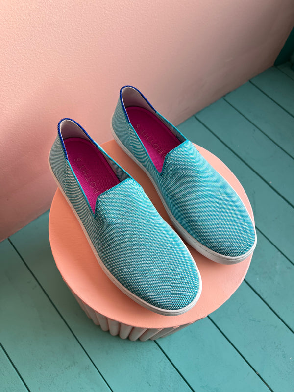 ROTHY’S Island Blue The Slip On Sneaker New 9