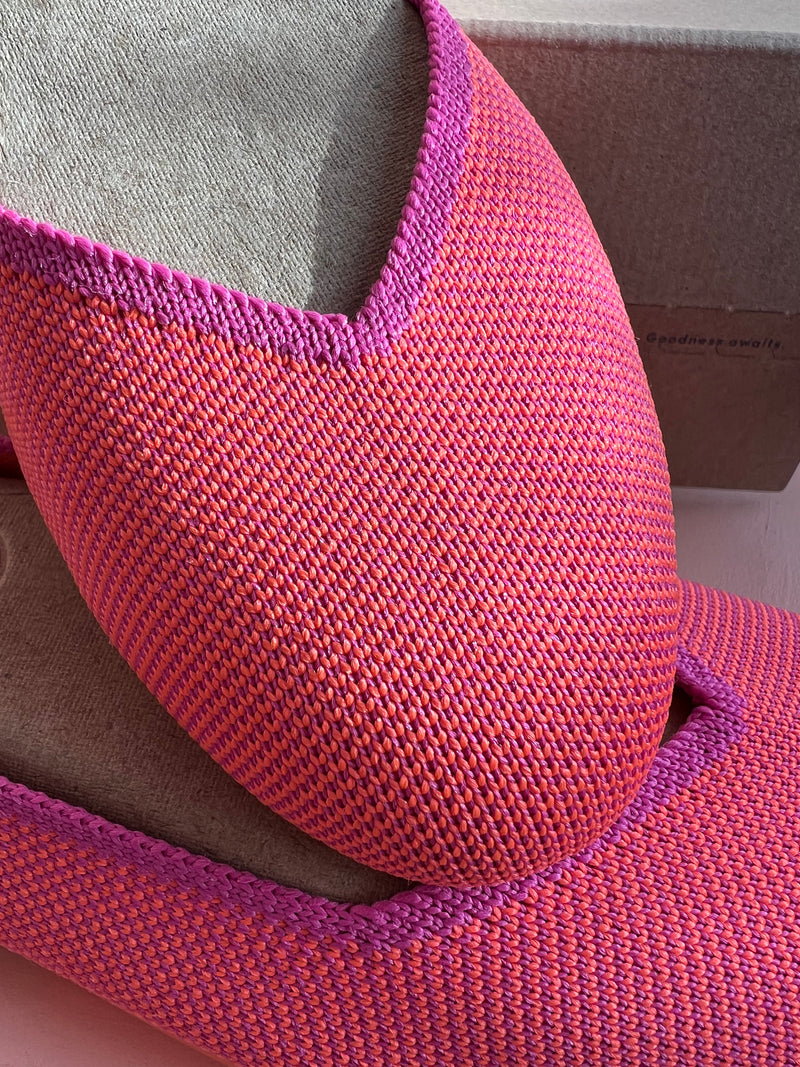 ROTHY’S Tropical Pink The Flat Round Toe New in Box Shoes 6.5