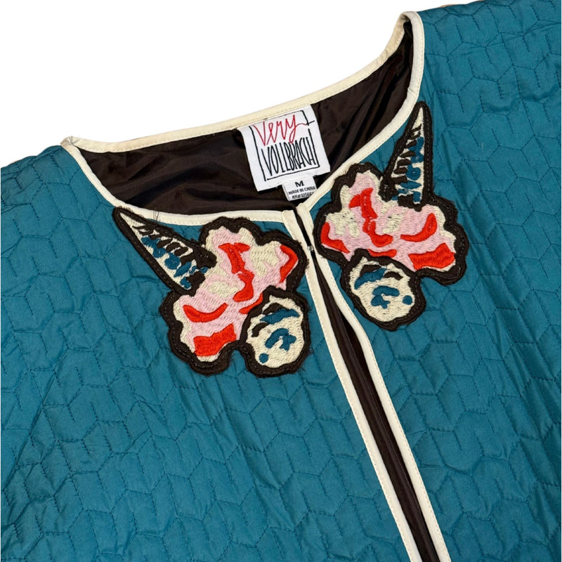 VERY VOLLBRACH Vintage Quilted Ice Cream Cone Novelty Jacket EUC M