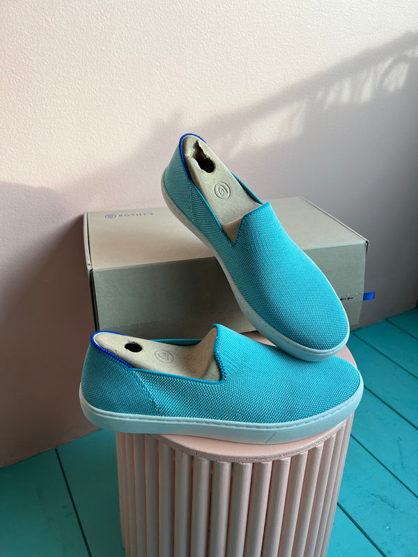 ROTHY’S Island Blue The Slip On Sneaker New 9
