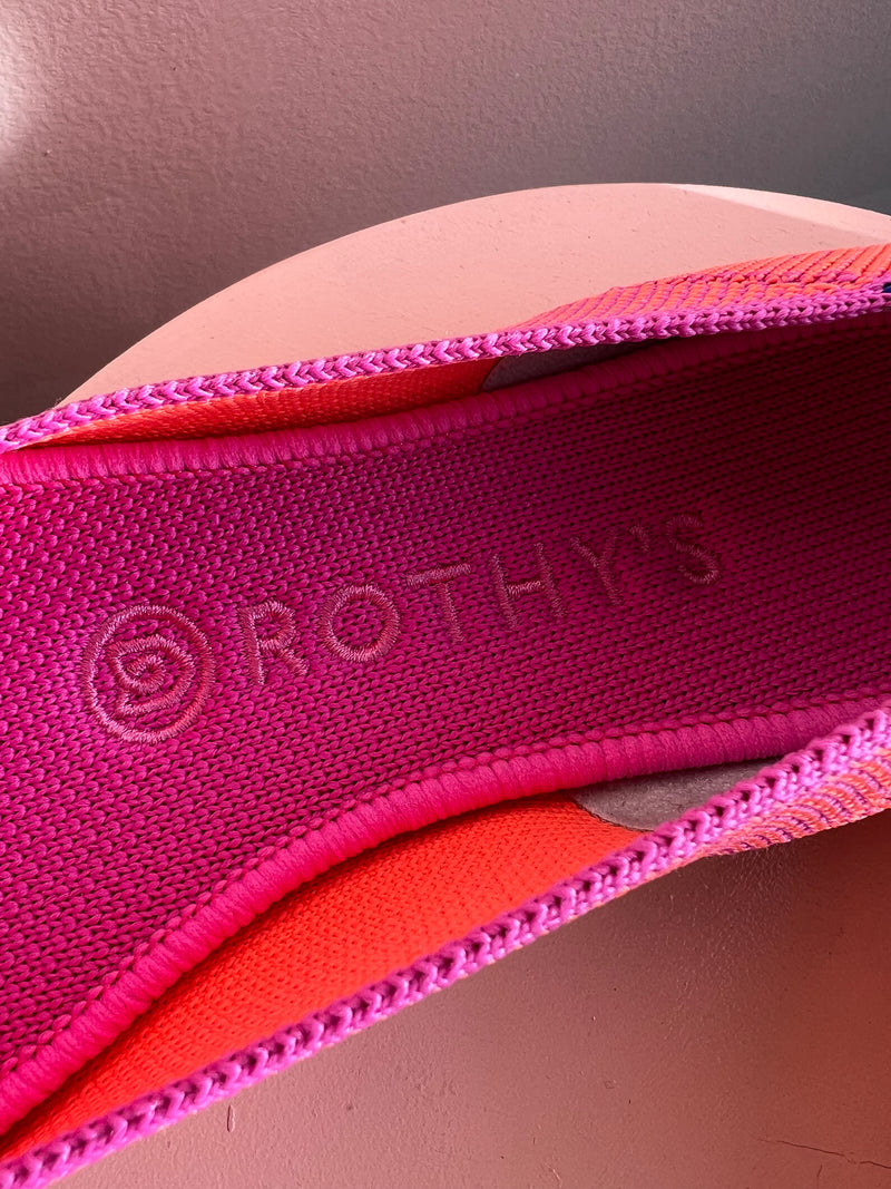 ROTHY’S Tropical Pink The Flat Round Toe New in Box Shoes 6.5