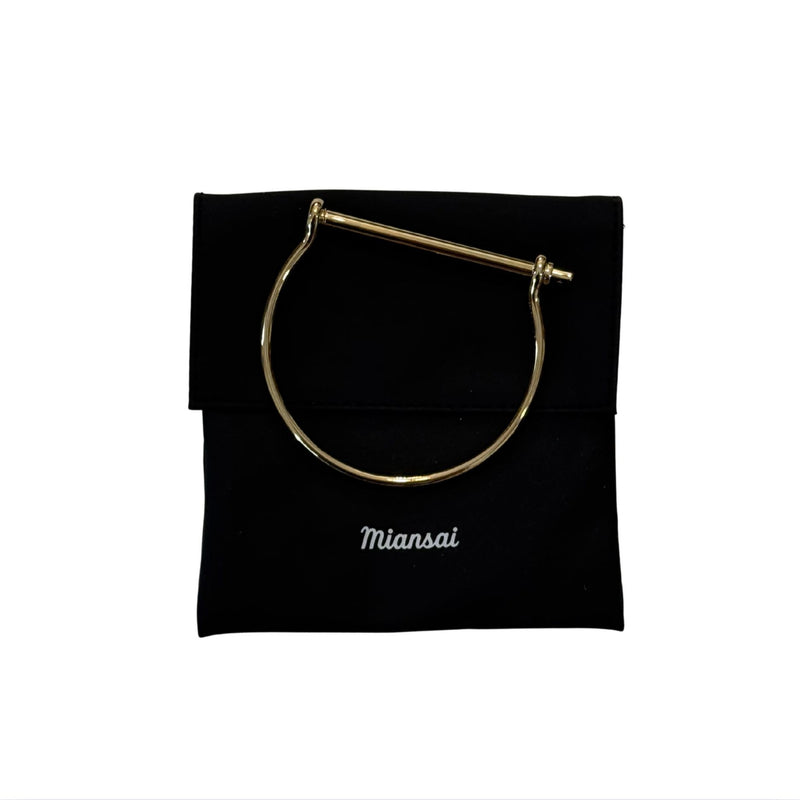 MIANSAI Thin Screw Cuff Gold Small NEW $250 – Fashion Without Trashin