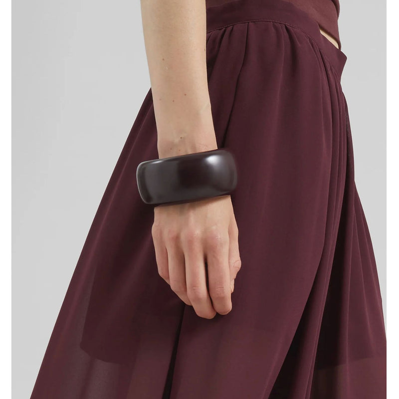 THE FRANKIE SHOP Matte Bangle Burgundy $133 LIKE NEW