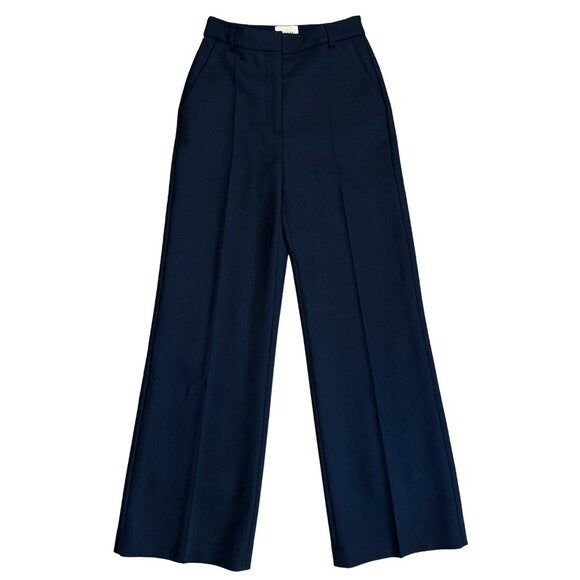 737. SEZANE Matheo Navy Dark Blue Trouser $175 NWT Sz 4