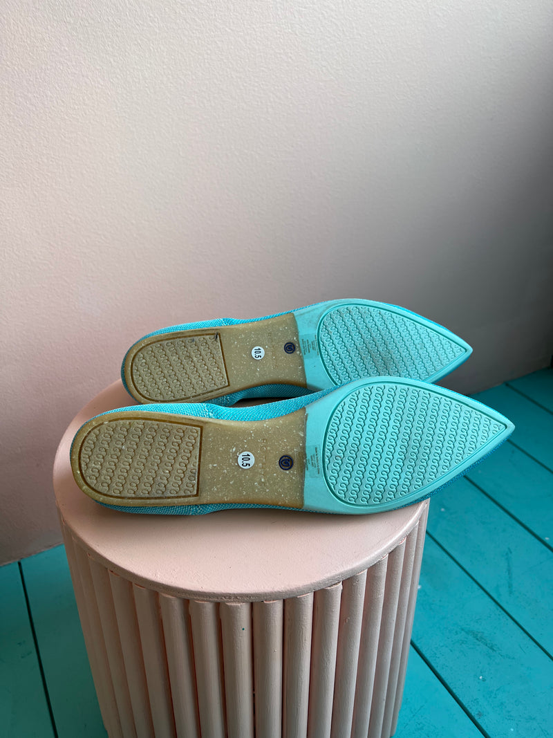 ROTHY’S Island Blue The Point Flats New In Box 10.5