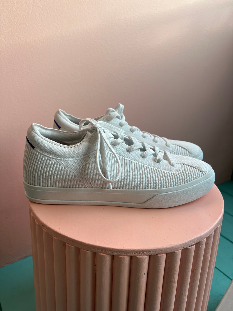ROTHY’S Bright White The Lace Up Sneaker New in Box 8