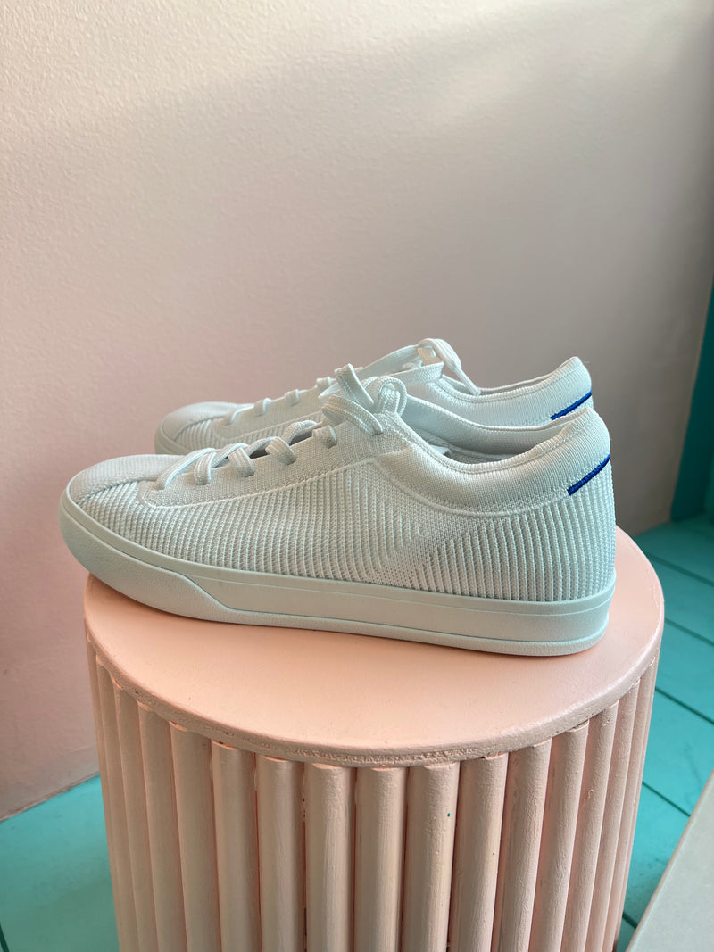 ROTHY’S Bright White The Lace Up Sneaker New in Box 8