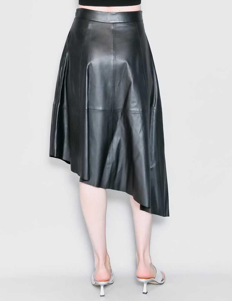 POLO RALPH LAUREN Asymmetrical Lambskin Circle Skirt NWT (2)