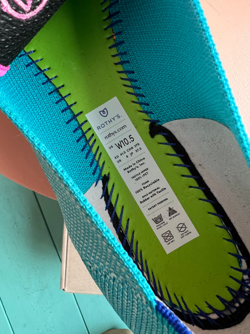 ROTHY’S Island Blue The Point Flats New In Box 10.5
