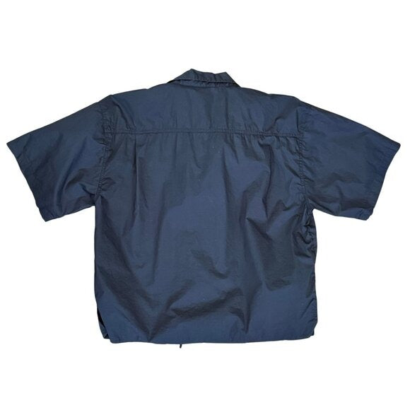 DEIJI STUDIOS Black 'The Tie Up' Shirt $135 EUC Small
