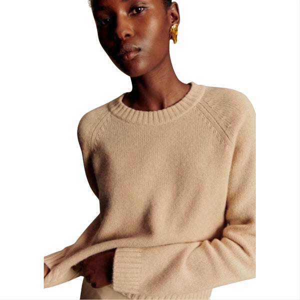 SEZANE Jason Jumper Natural Beige Yak Wool Sweater $210 Like New M