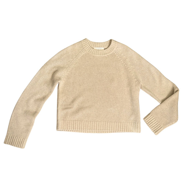SEZANE Jason Jumper Natural Beige Yak Wool Sweater $210 Like New M