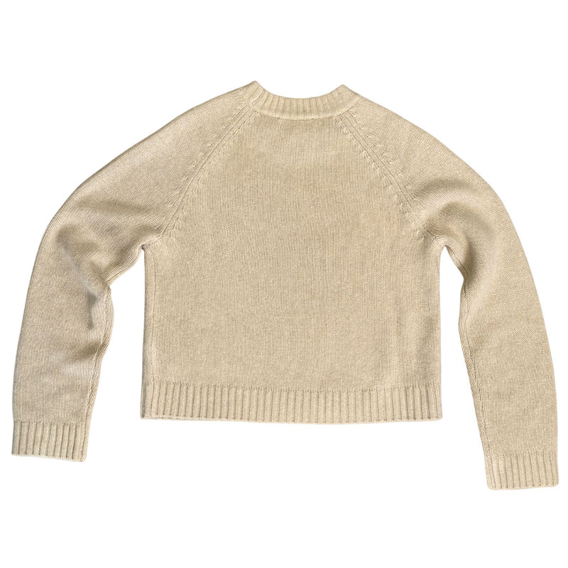 SEZANE Jason Jumper Natural Beige Yak Wool Sweater $210 Like New M