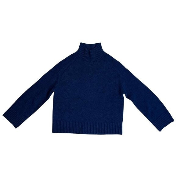 SEZANE Lauren Pull Over Marine Dark Blue Sweater Yak Wool NWT Medium
