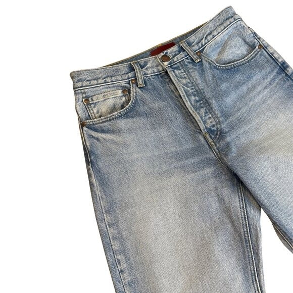 24. AFLALO Orwell Jean in Rigid Denim Salt Air $430 EUC Sz 27