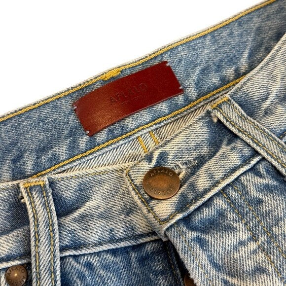 24. AFLALO Orwell Jean in Rigid Denim Salt Air $430 EUC Sz 27