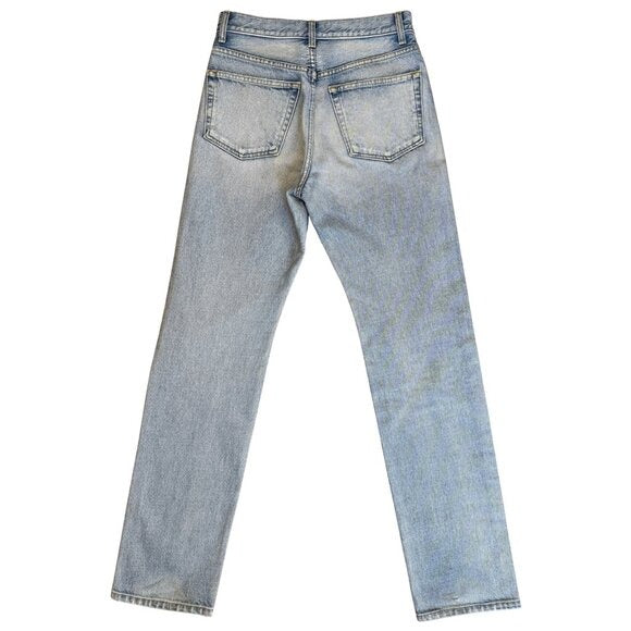 24. AFLALO Orwell Jean in Rigid Denim Salt Air $430 EUC Sz 27