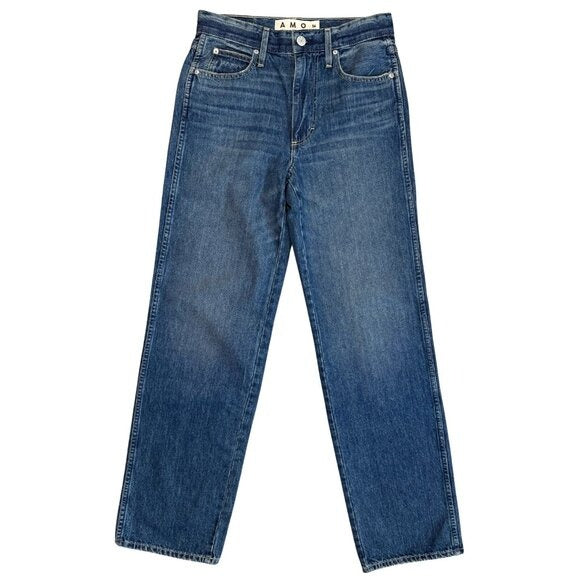 589. AMO Denim Annette Jeans Persuasion Wash $301 NWT Sz 26