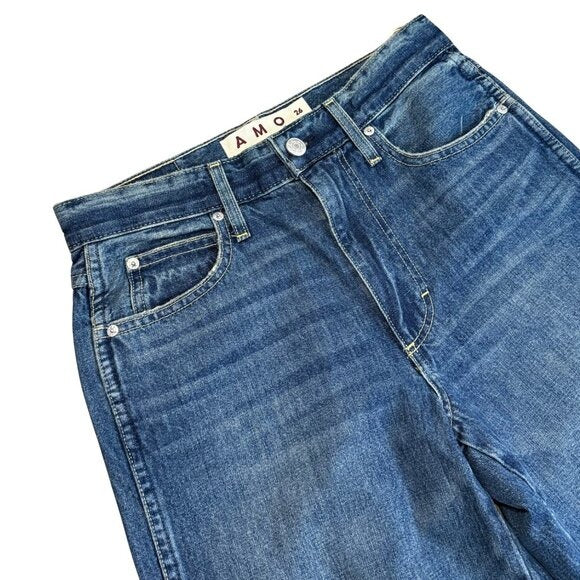 589. AMO Denim Annette Jeans Persuasion Wash $301 NWT Sz 26