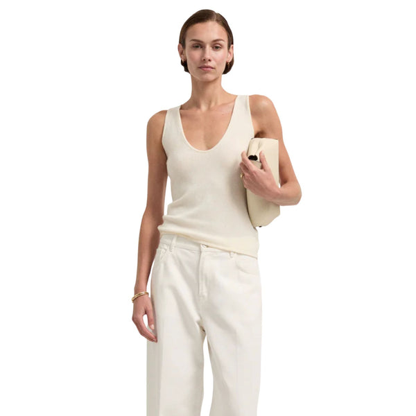 GWYN G. Label Goop Paloma Cashmere Tank Top $425 EUC S
