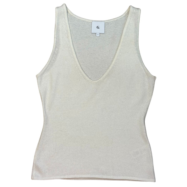 GWYN G. Label Goop Paloma Cashmere Tank Top $425 EUC S