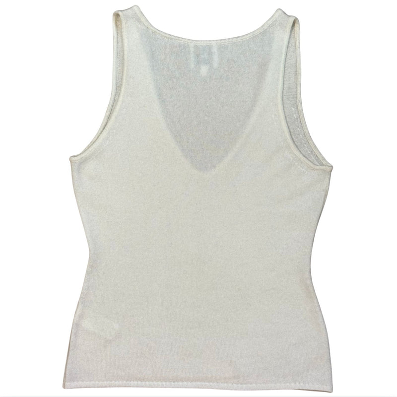 GWYN G. Label Goop Paloma Cashmere Tank Top $425 EUC S