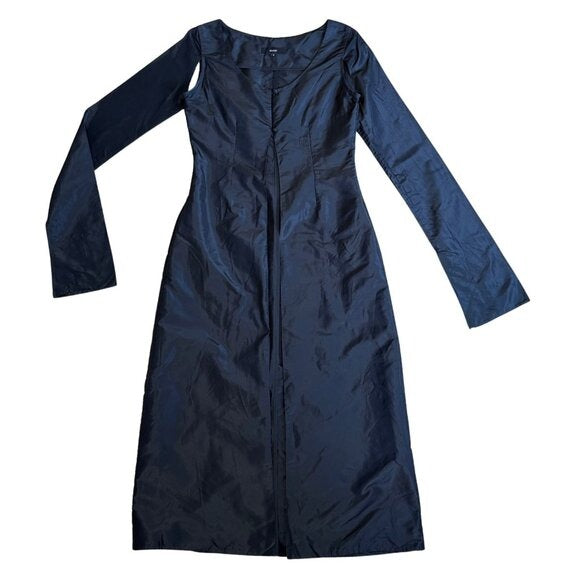 ESANT Cecil Long Black Blazer $1309 EUC Sz Medium