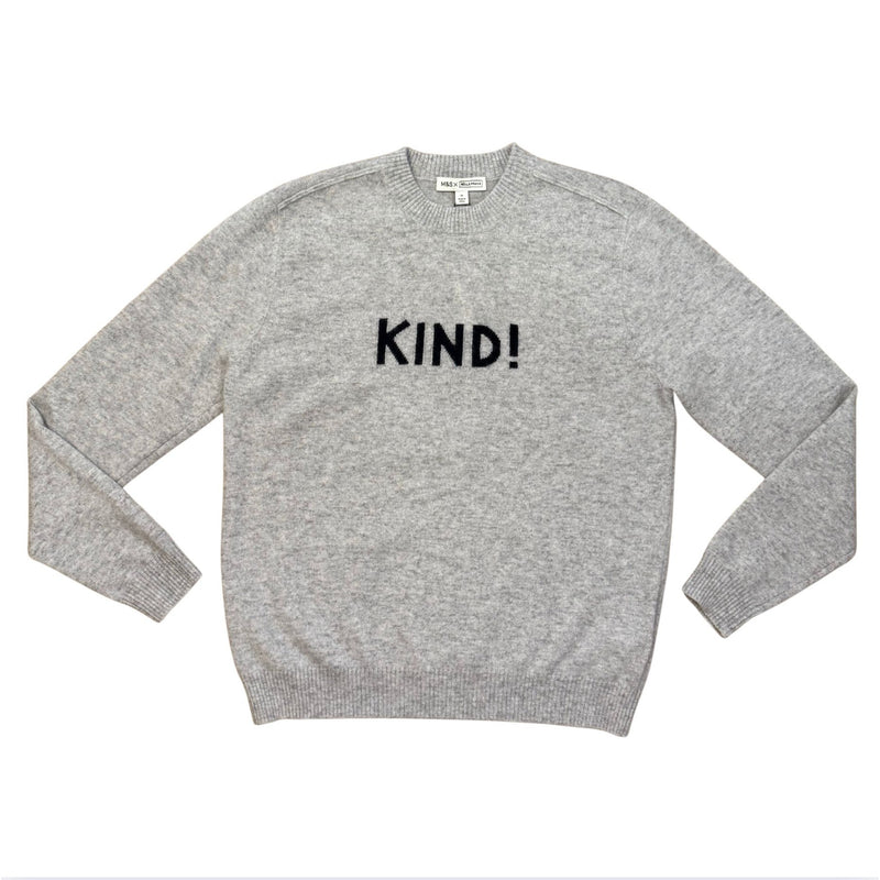 M&S x Bella Freud Grey Cashmere 'Kind' Jumper Sweater $185 NWT M