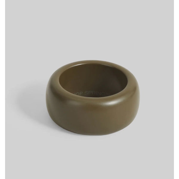 THE FRANKIE SHOP Matte Bangle Moss Green $133 EUC