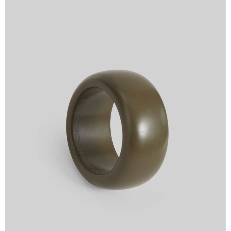 THE FRANKIE SHOP Matte Bangle Moss Green $133 EUC