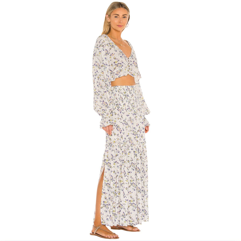 FREE PEOPLE Secret Garden Maxi Skirt Set $168 NWT XS