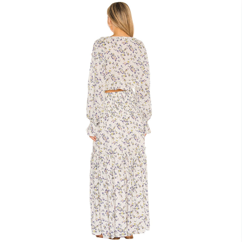 FREE PEOPLE Secret Garden Maxi Skirt Set $168 NWT XS