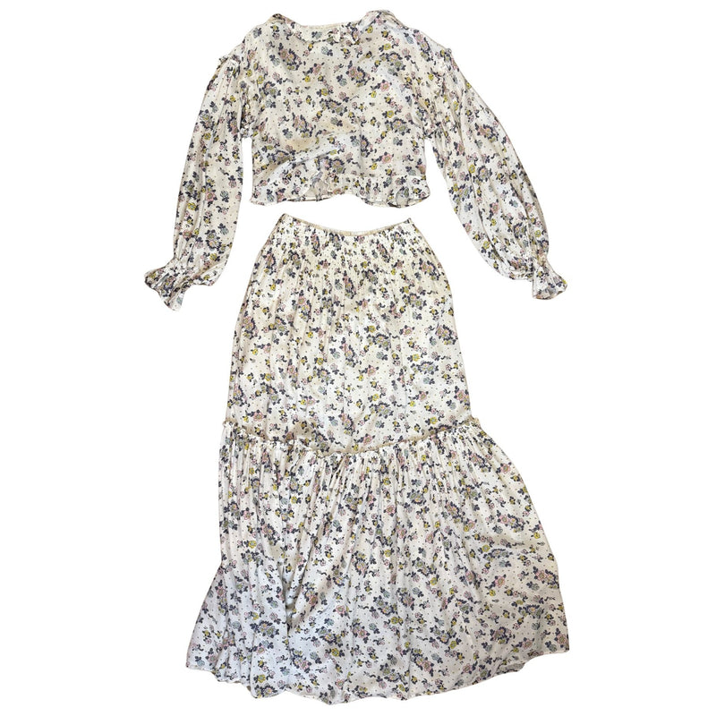 FREE PEOPLE Secret Garden Maxi Skirt Set $168 NWT XS