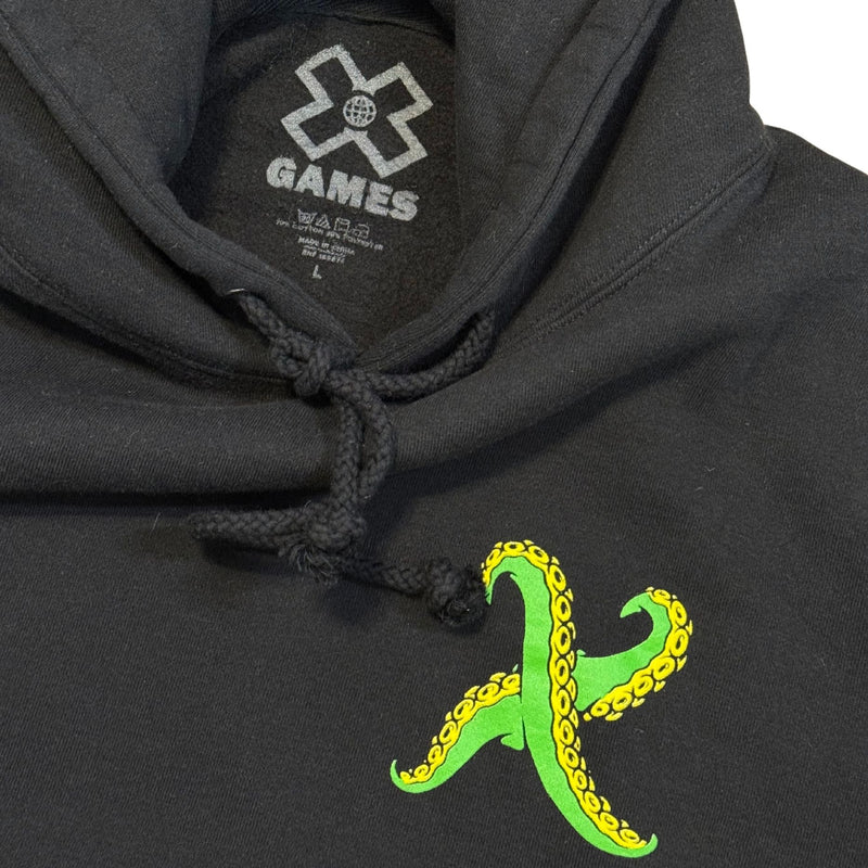 XGAMES Ventura 2024 Black Graphic Hoodie Sweater EUC L