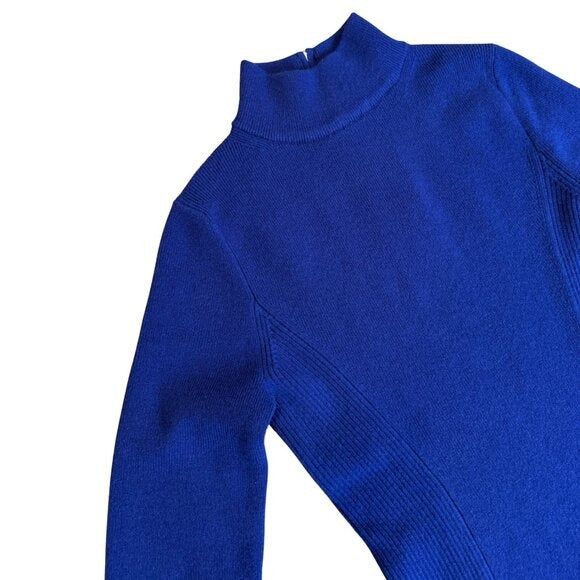 NO NAME Blue Cashmere Turtleneck Sweater $399 EUC Small