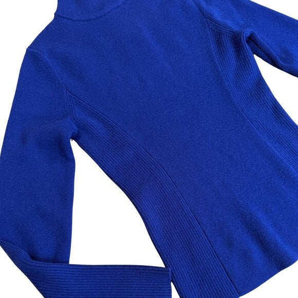 NO NAME Blue Cashmere Turtleneck Sweater $399 EUC Small