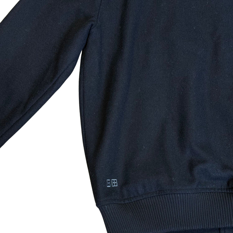 KSUBI Black Varsity Wool Blend Patch Logo Jacket EUC M