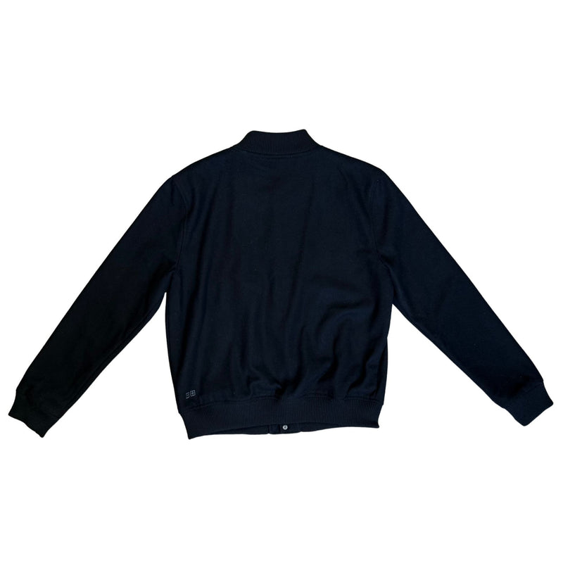 KSUBI Black Varsity Wool Blend Patch Logo Jacket EUC M