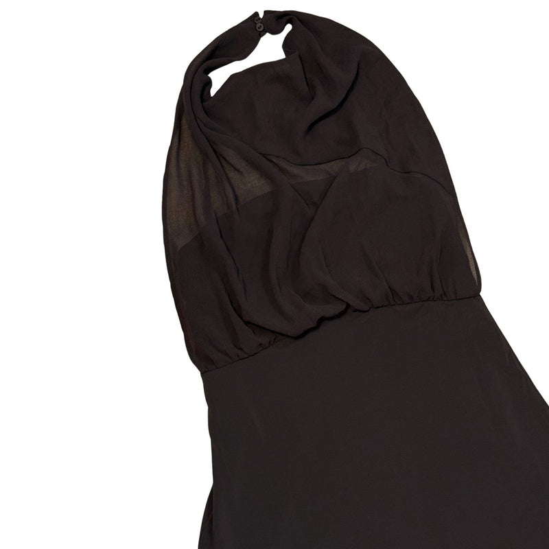 MANGO MNG x SUPRIYA LELE Puffy Mini Dress Draped Neck $140 EUC S