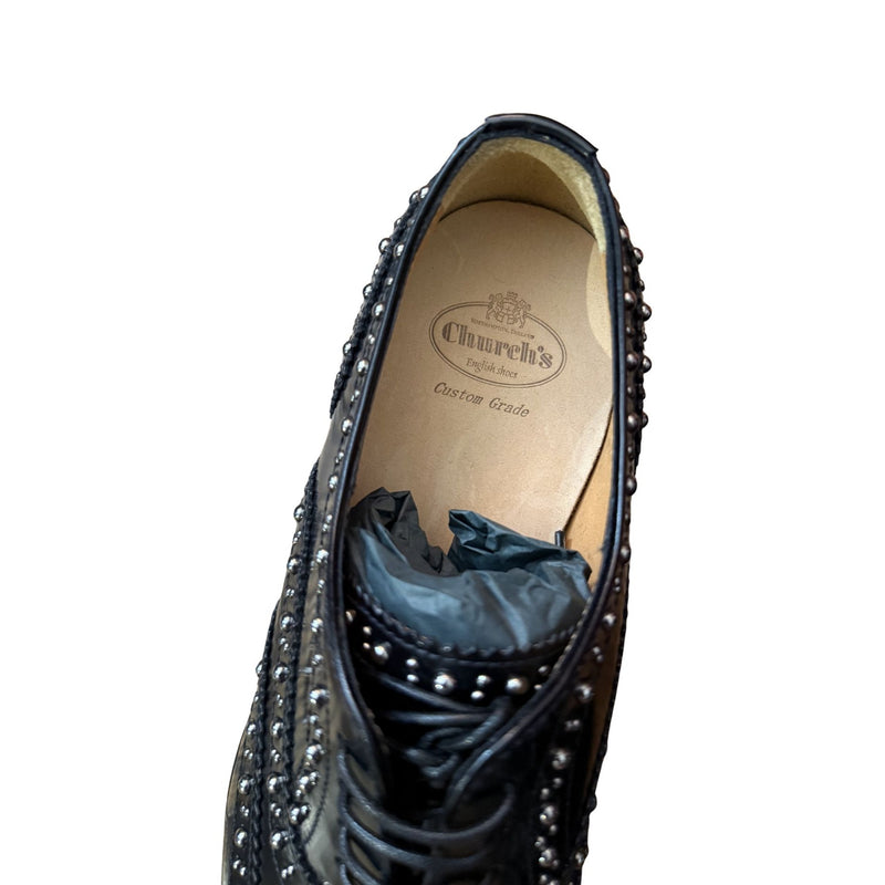 Church's Burwood Met. Polished Binder Oxford Brogue Studs NWOB