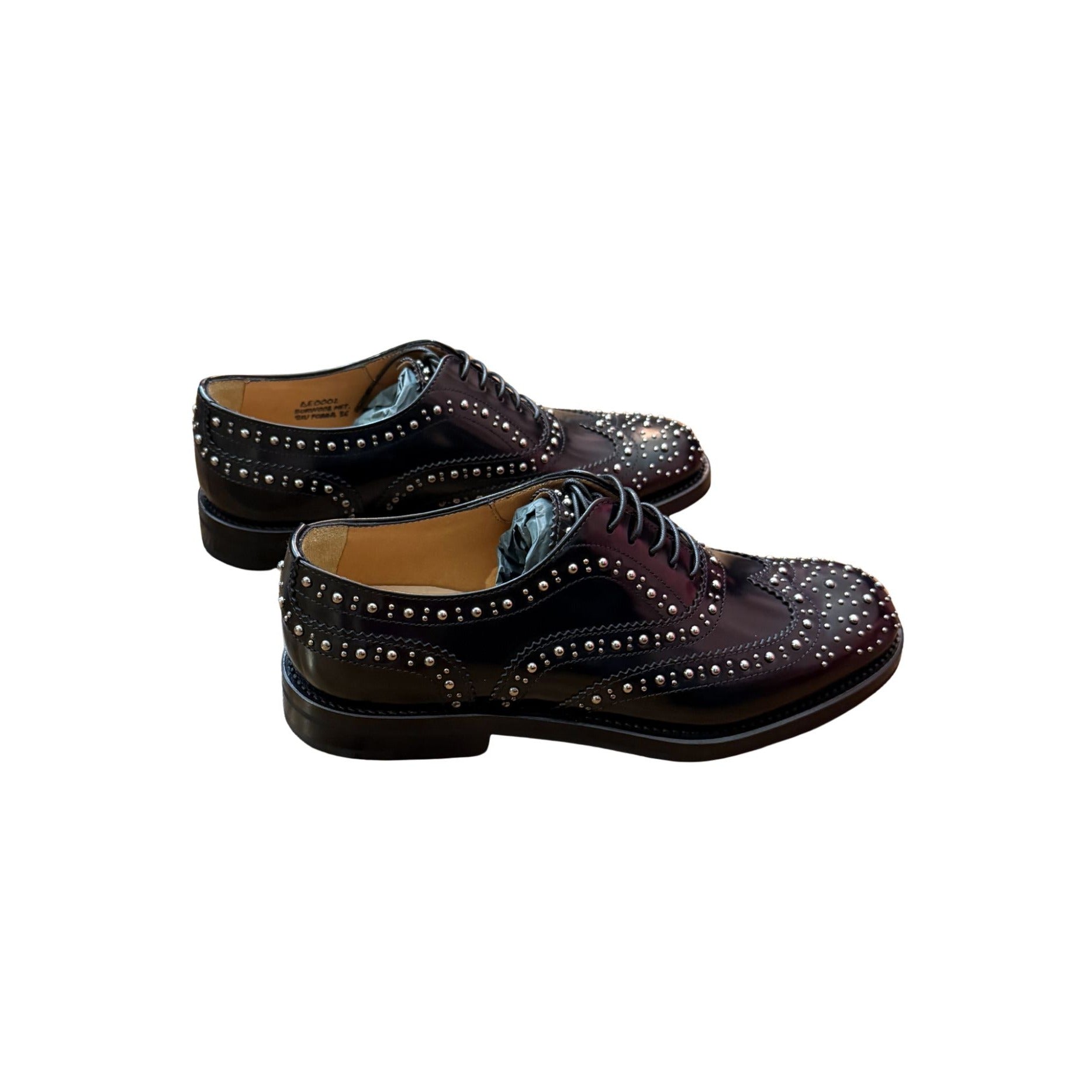 Church's Burwood Met. Polished Binder Oxford Brogue Studs NWOB