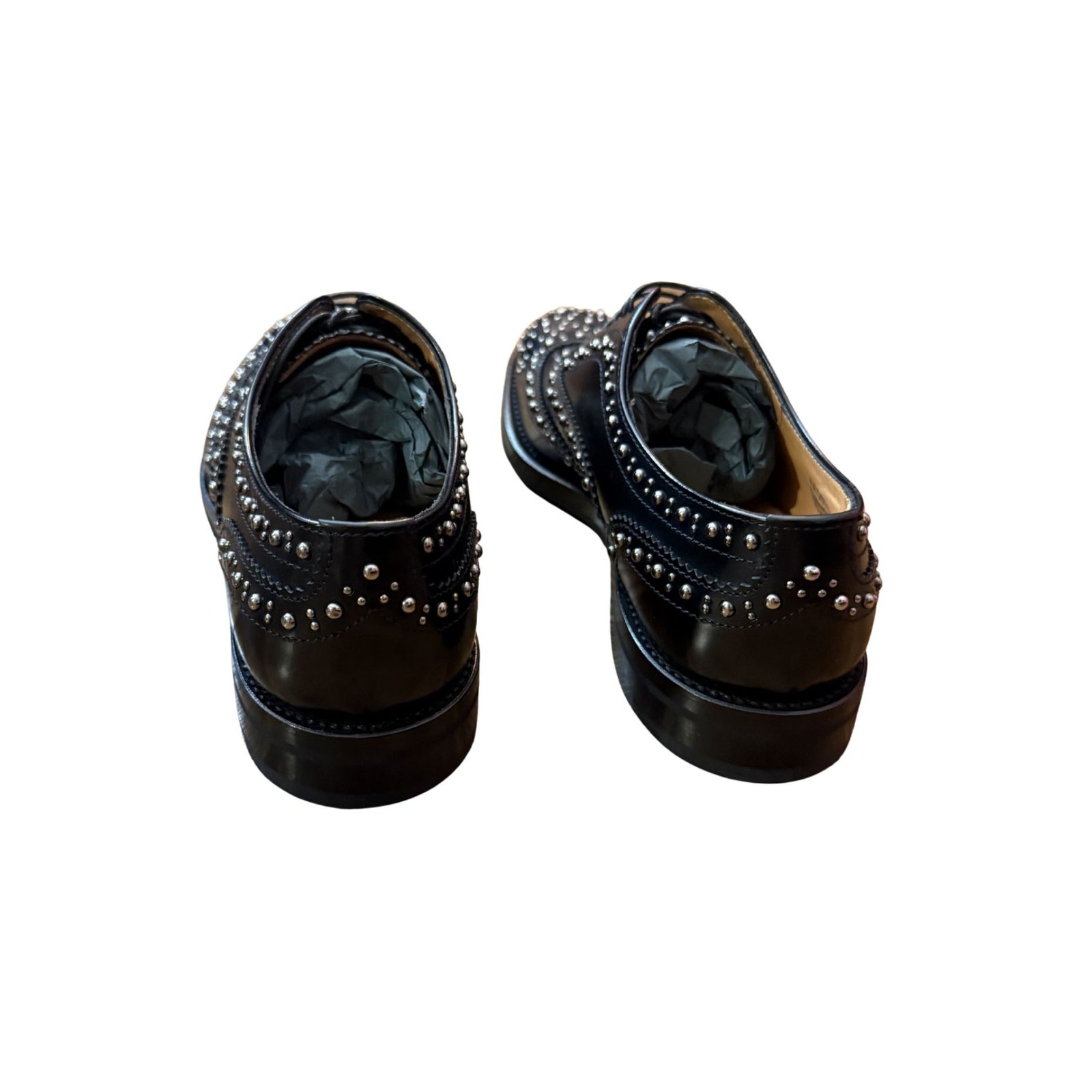 Church's Burwood Met. Polished Binder Oxford Brogue Studs NWOB