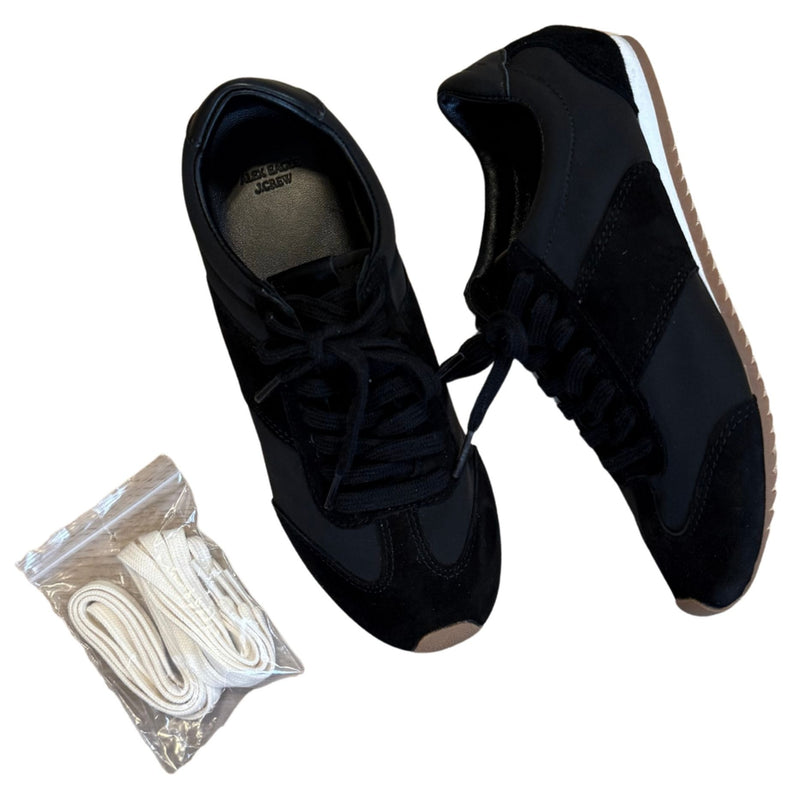 J. CREW X Alex Eagle Rec Sneakers Black Soft Shoes $198 EUC Sz 7