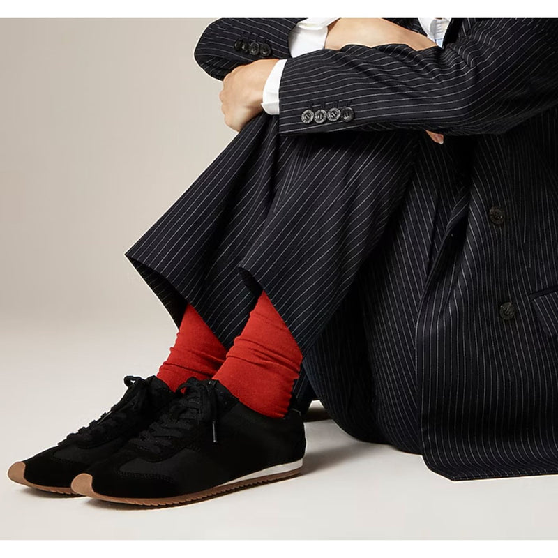 J. CREW X Alex Eagle Rec Sneakers Black Soft Shoes $198 EUC Sz 7