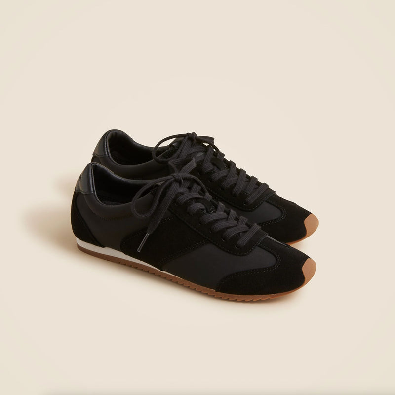 J. CREW X Alex Eagle Rec Sneakers Black Soft Shoes $198 EUC Sz 7