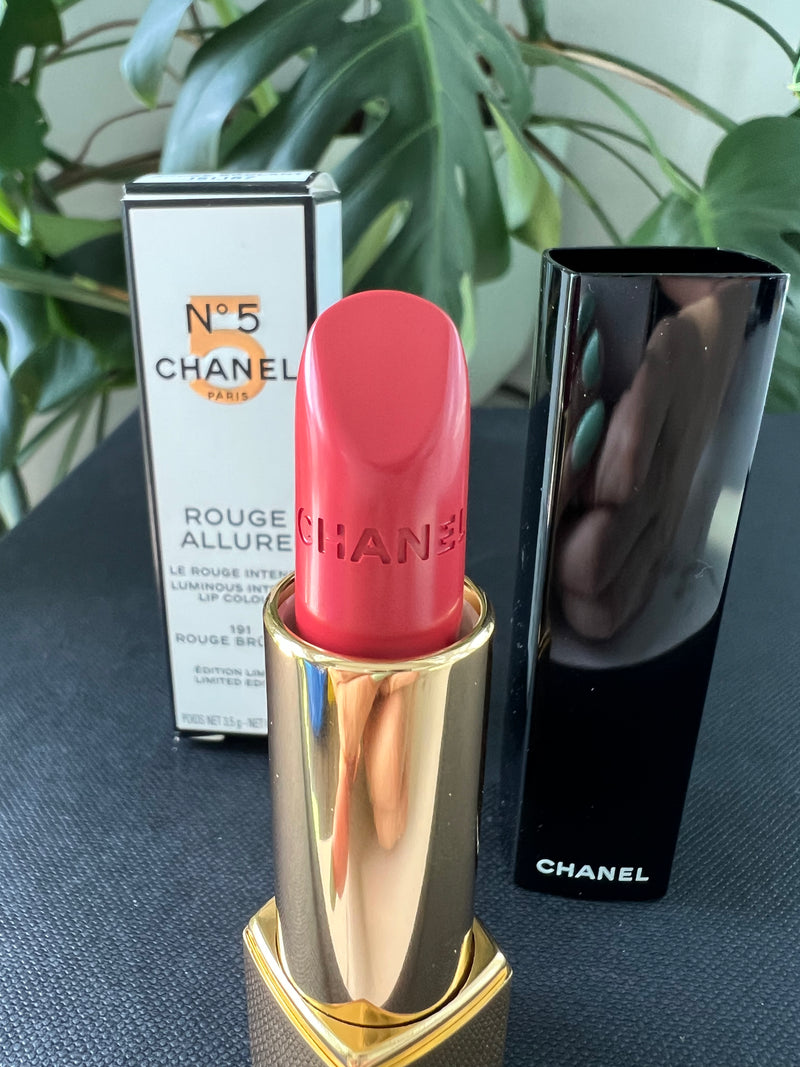 CHANEL No. 5 Rouge Allure Le Rouge Intense 191 Rouge Brûlant Luminous –  Fashion Without Trashin