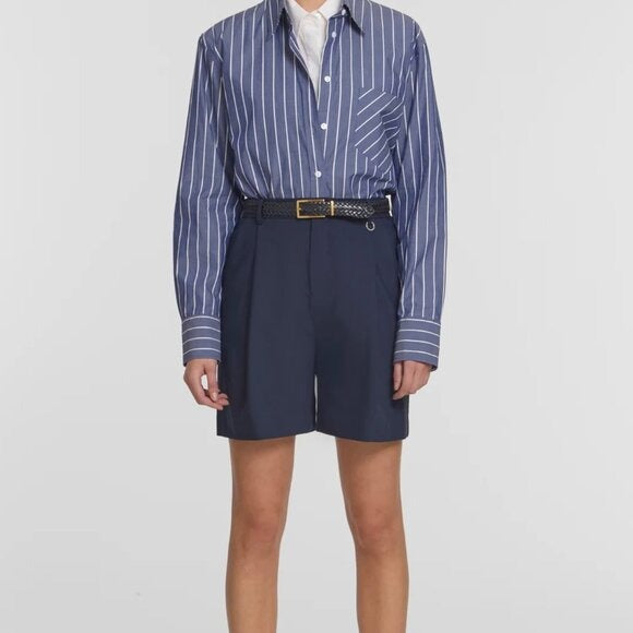 VIKTORIA & WOODS Unisex Granger Short Navy Blue $188 NWT Sz 2 US 6