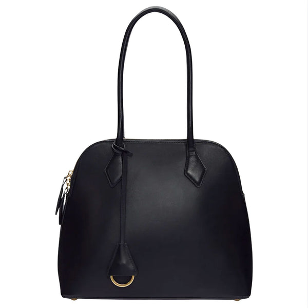 REFORMATION x Camille Rowe Camille Shoulder Bag Black Leather $398 NWT