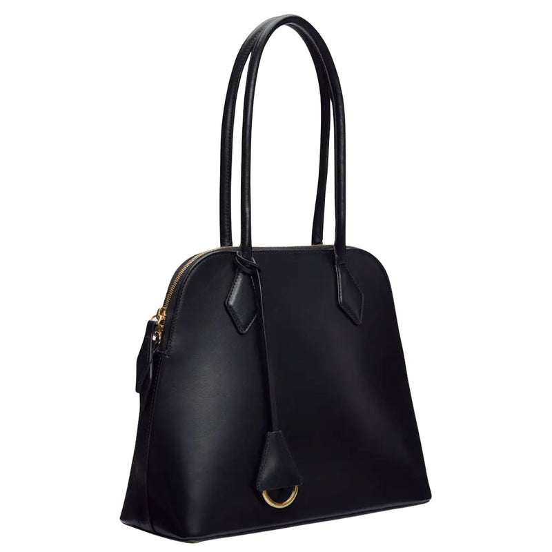 REFORMATION x Camille Rowe Camille Shoulder Bag Black Leather $398 NWT